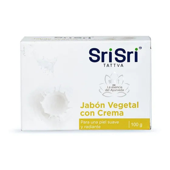 Jabon Ayurvédico Crema De Leche Sri Sri Tattva X 100g