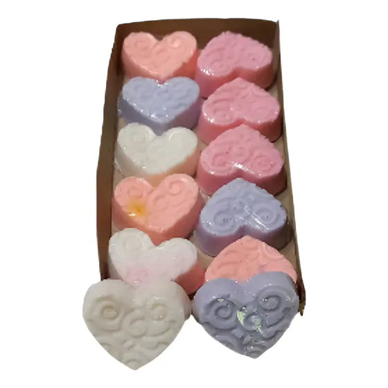 Jabón Aromático Corazón Labrado Pack 10 Unidades